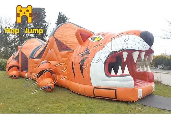 Netter Tiger Fun City Playground Inflatable Schlag Kind-im Freien Inflatables kombiniert