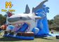 0.55mm starker prallen PVC-Haifisch-aufblasbare Wasserrutsche kombinierte Kinder Inflatables auf