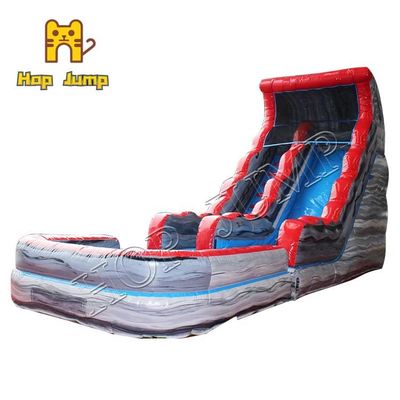 Kinder Grey Marble Inflatable Water Slide mit riesigem Diahopfen des Pools springen