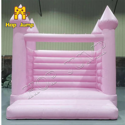 Schloss-UVbeständiges des PVC-Rosa-Hochzeits-aufblasbares Schlag-Haus-0.55mm 13ft